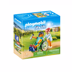 Playmobil City Life Patient en fauteuil roulant, Action/Aventure, 4 an(s), Multicolore, Plastique