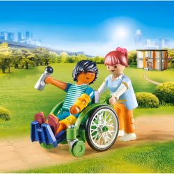 Playmobil City Life Patient en fauteuil roulant