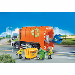 Playmobil City Life Camion De Recyclage Poubelle