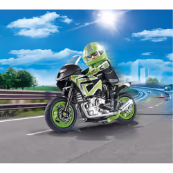 Playmobil City Life Pilote Et Moto, Action/Aventure, 4 an(s), Multicolore, Plastique