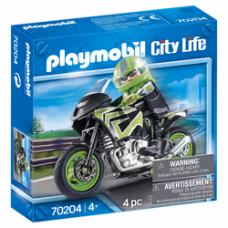Playmobil City Life Pilote Et Moto