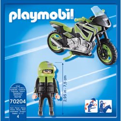 Playmobil City Life Pilote Et Moto