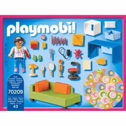 Playmobil Dollhouse Chambre d'enfant avec canapé-lit