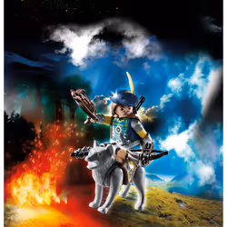 Playmobil Knights Arbalétrier Novelmore Et Loup, 8 an(s), Multicolore, Plastique