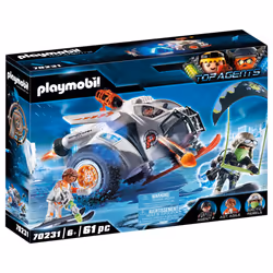 Playmobil Top Agents Véhicule des neiges de la Spy Team, Action/Aventure, 6 an(s), Multicolore, Plastique