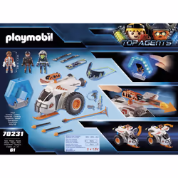 Playmobil Top Agents Véhicule des neiges de la Spy Team