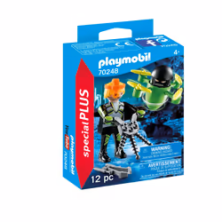 Playmobil SpecialPlus Agent avec drone, 4 an(s), Multicolore, Plastique