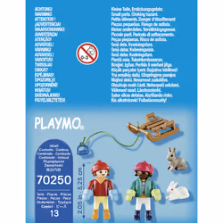 Playmobil Enfants avec luge