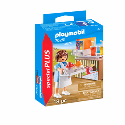 Playmobil SpecialPlus Vendeur de sorbets, Kit de figurines jouets, 4 an(s), Plastique, 18 pièce(s), 103,74 g