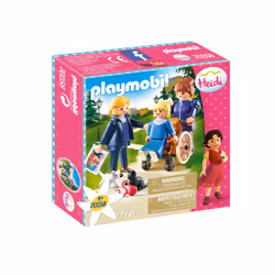 Playmobil Clara avec son père et Mlle Rottenmeier, 4 an(s), Multicolore, Plastique