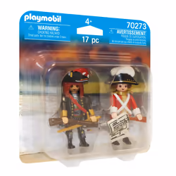 Playmobil Capitaine pirate et soldat, 4 an(s), Multicolore, Plastique