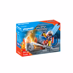 Playmobil City Action Set cadeau Pompier, Kit de figurines jouets, 4 an(s), Plastique, 24 pièce(s), 141,35 g