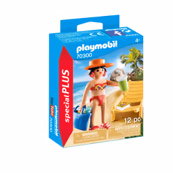 Playmobil SpecialPlus Vacancière avec transat, 4 an(s), Multicolore, Plastique