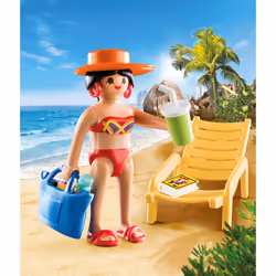 Playmobil SpecialPlus Vacancière avec transat