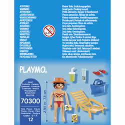 Playmobil SpecialPlus Vacancière avec transat