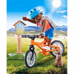 Playmobil SpecialPlus Cycliste avec marmotte