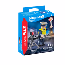 Playmobil Policier avec radar, 4 an(s), Multicolore, Plastique