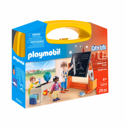 Playmobil City Life Valisette école, Kit de figurines jouets, 4 an(s), Plastique, 29 pièce(s), 374,53 g