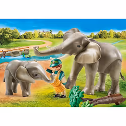 Playmobil FamilyFun Eléphants et soigneur