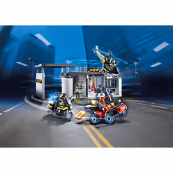 Playmobil Quartier Général Des Policiers D'Élite, 4 an(s), Multicolore, Plastique