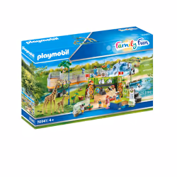 Playmobil FamilyFun Parc animalier, Kit de figurines jouets, 4 an(s), Plastique, 213 pièce(s), 1,64 kg