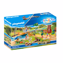 Playmobil FamilyFun Jardin animalier, Kit de figurines jouets, 4 an(s), Plastique, 111 pièce(s), 906,4 g