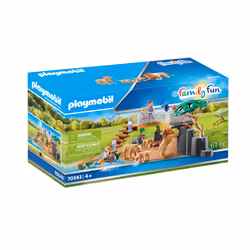 Playmobil FamilyFun Famille de lions avec végétation, Kit de figurines jouets, 4 an(s), Plastique, 61 pièce(s), 647,5 g
