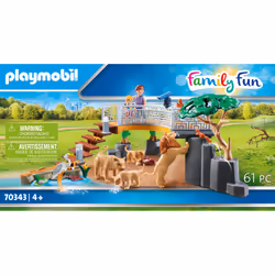 Playmobil FamilyFun Famille de lions avec végétation - Vue supplémentaire 4