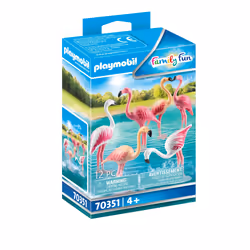 Playmobil FamilyFun Groupe de flamants roses, 4 an(s), Multicolore, Plastique