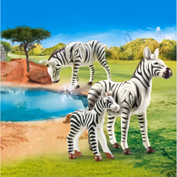 Playmobil FamilyFun Couple de zèbres avec bébé