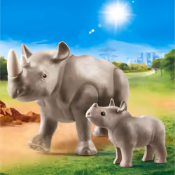 Playmobil FamilyFun Rhinocéros et son petit