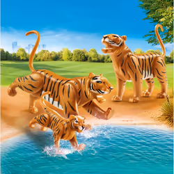 Playmobil FamilyFun Couple de tigres avec bébé