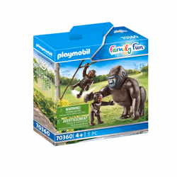 Playmobil FamilyFun Gorille avec ses petits, 4 an(s), Multicolore, Plastique