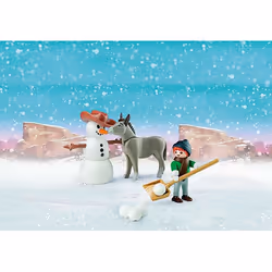 Playmobil La Mèche et Monsieur Carotte en hiver