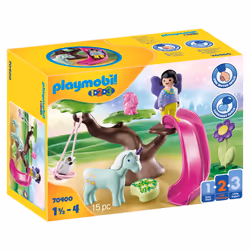 Playmobil Aire de jeux enchantée, Kit de figurines jouets, 1,5 an(s), Plastique, 15 pièce(s), 443,87 g