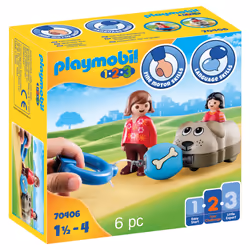 Playmobil Wagon chien, 1,5 an(s), Multicolore, Plastique