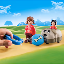 Playmobil Wagon chien