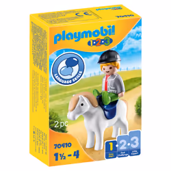Playmobil Garçon avec poney, 1,5 an(s), Multicolore, Plastique