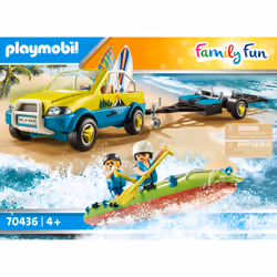 Playmobil FamilyFun Voiture avec canoë - Vue supplémentaire 4