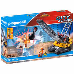 Playmobil Dragline avec mur de construction, 5 an(s), Multicolore, Plastique