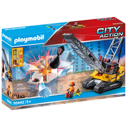 Playmobil Dragline avec mur de construction