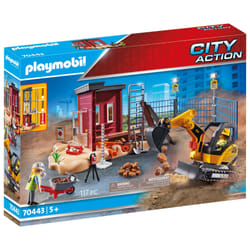 Playmobil Mini-pelleteuse et chantier