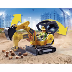 Playmobil Mini-pelleteuse et chantier - Vue supplémentaire 10