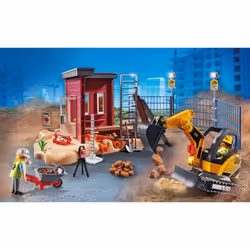 Playmobil Mini-pelleteuse et chantier