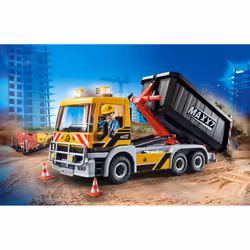 Playmobil Camion avec benne et plateforme