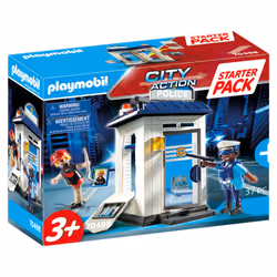 Playmobil City Action Starter Pack Bureau de police, Kit de figurines jouets, 3 an(s), Plastique, 37 pièce(s), 436,7 g