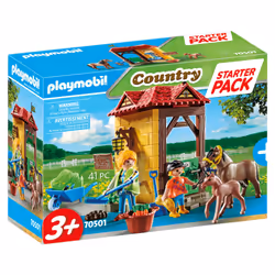 Playmobil Country Starter Pack Box et poneys, Kit de figurines jouets, 3 an(s), Plastique, 41 pièce(s), 456,5 g