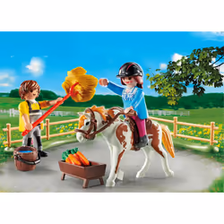 Playmobil Country Starter Pack Cavalière et palefrenier