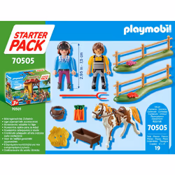 Playmobil Country Starter Pack Cavalière et palefrenier