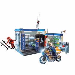 Playmobil City Action Police Poste de police et cambrioleur
